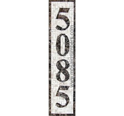 Mosaic House Numbers / Monaco – V1P