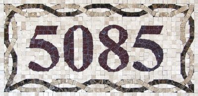 Mosaic House Numbers / Venice – H1P